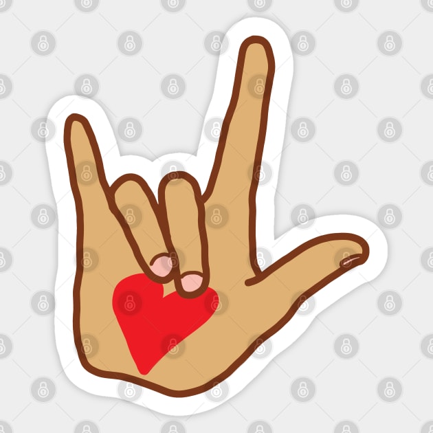 Sign Language Symbol I Love You Sticker by McNutt